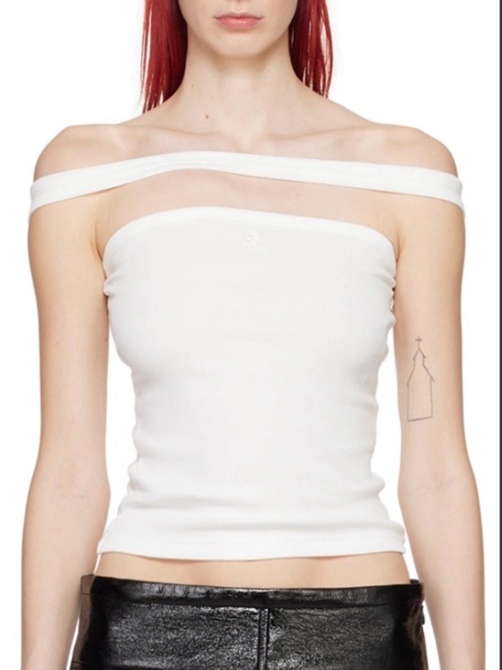 COURREGES NWT 90’s Hyperbole Ribbed Tank Top